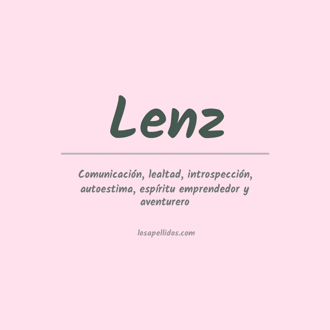 Apellido Lenz