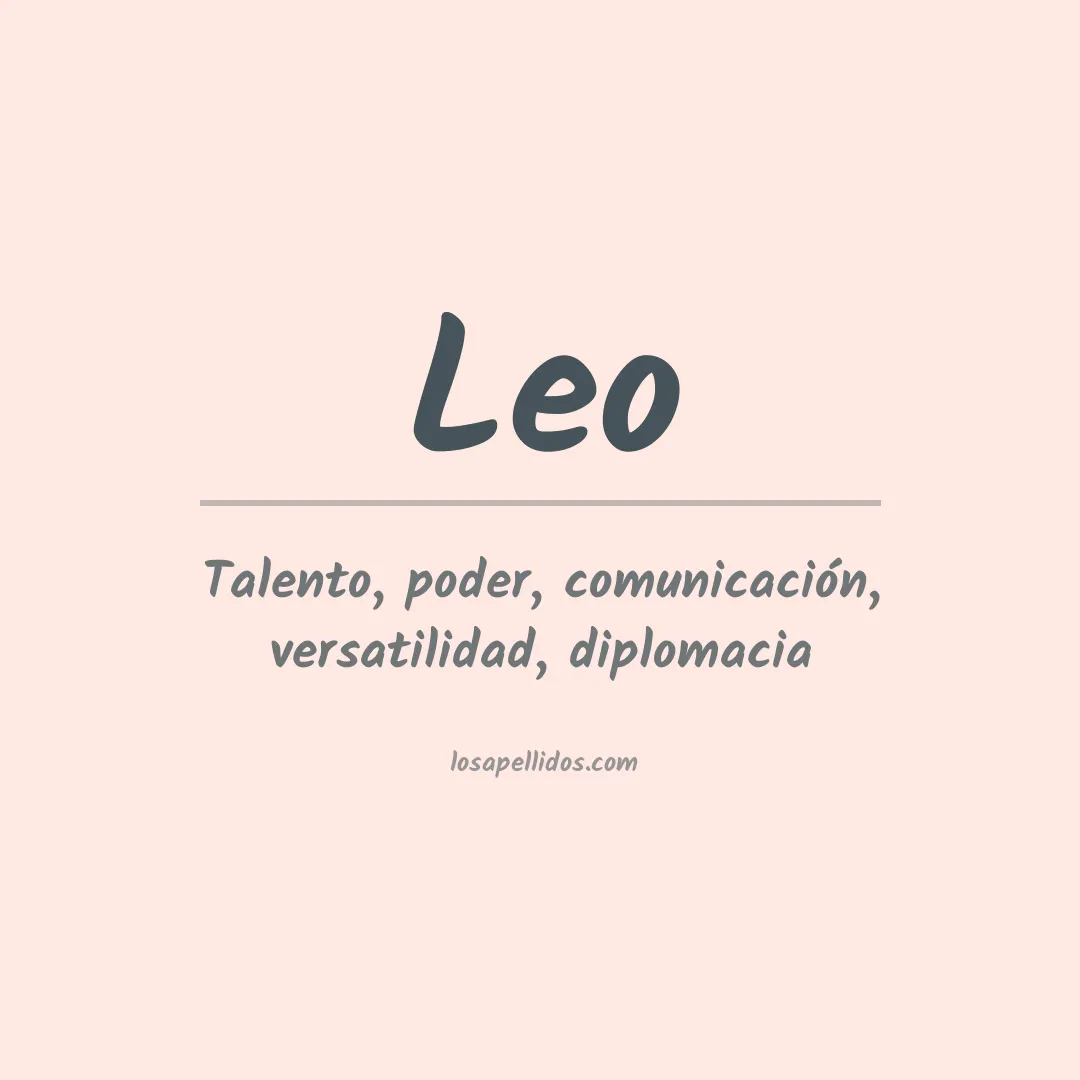 Apellido Leo