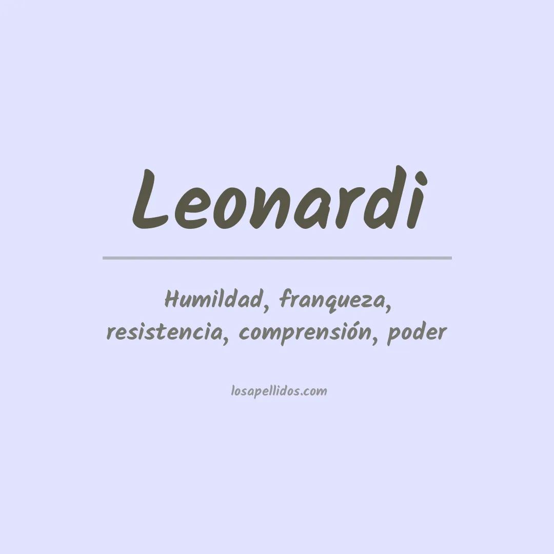 Apellido Leonardi