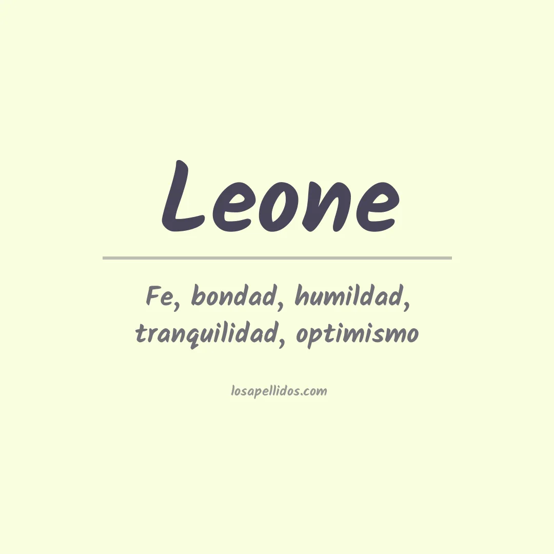 Apellido Leone