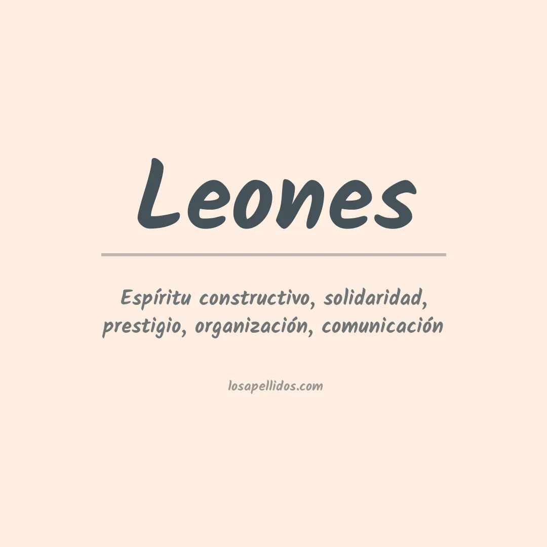 Apellido Leones