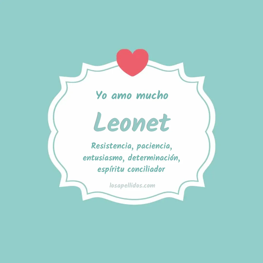 Yo amo mucho Leonet