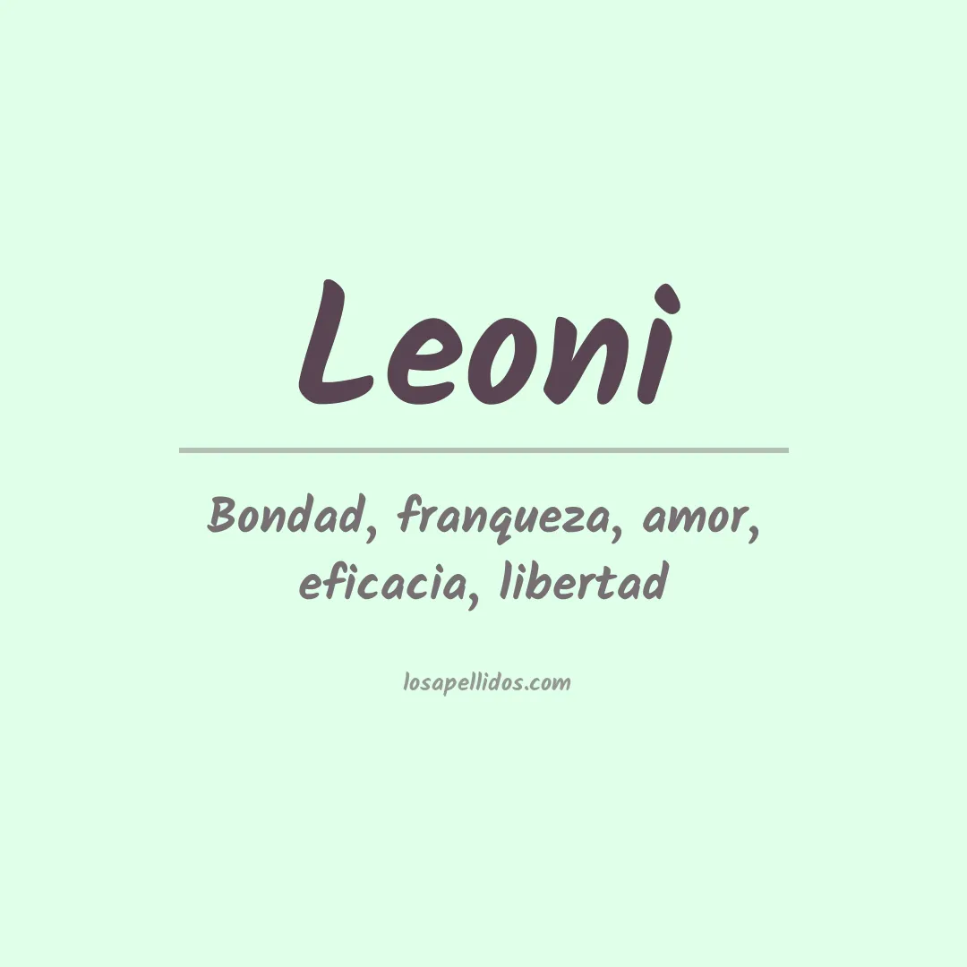 Apellido Leoni
