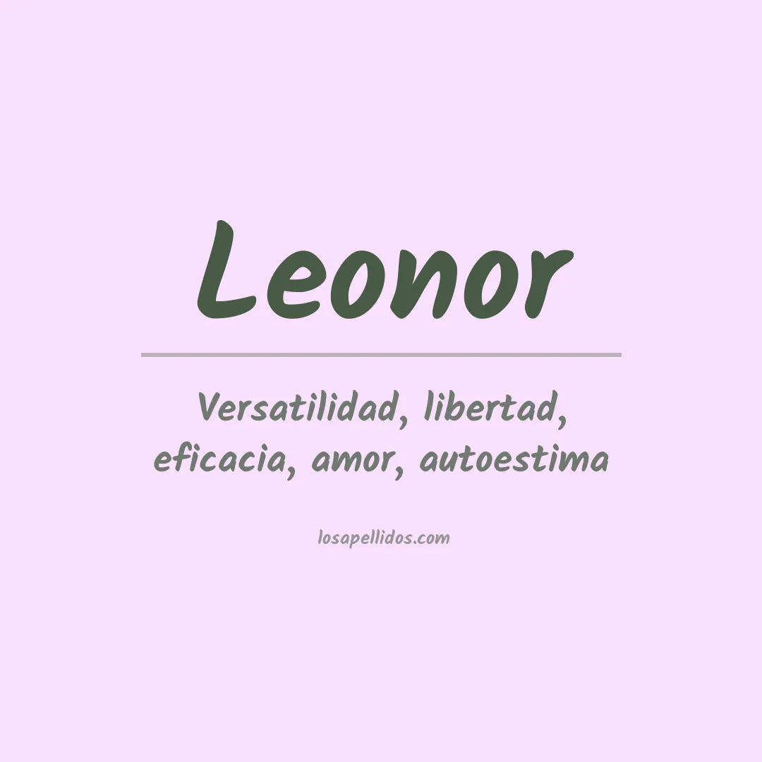 Apellido Leonor