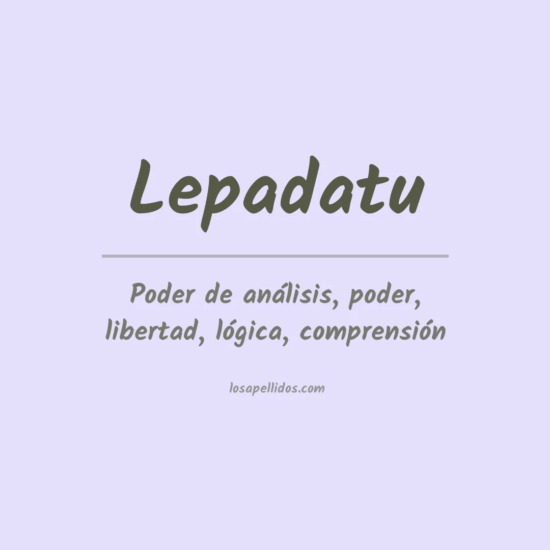Apellido Lepadatu