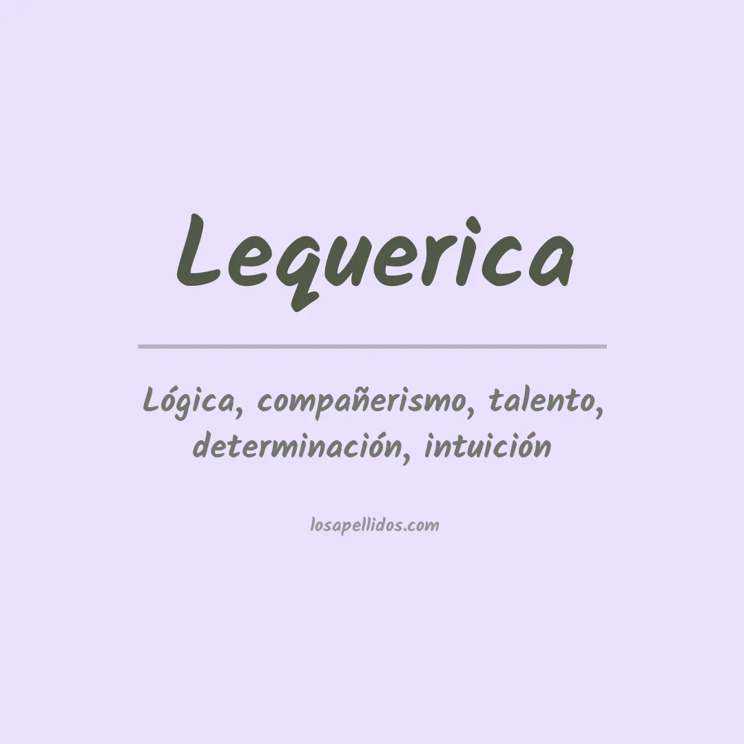 Apellido Lequerica