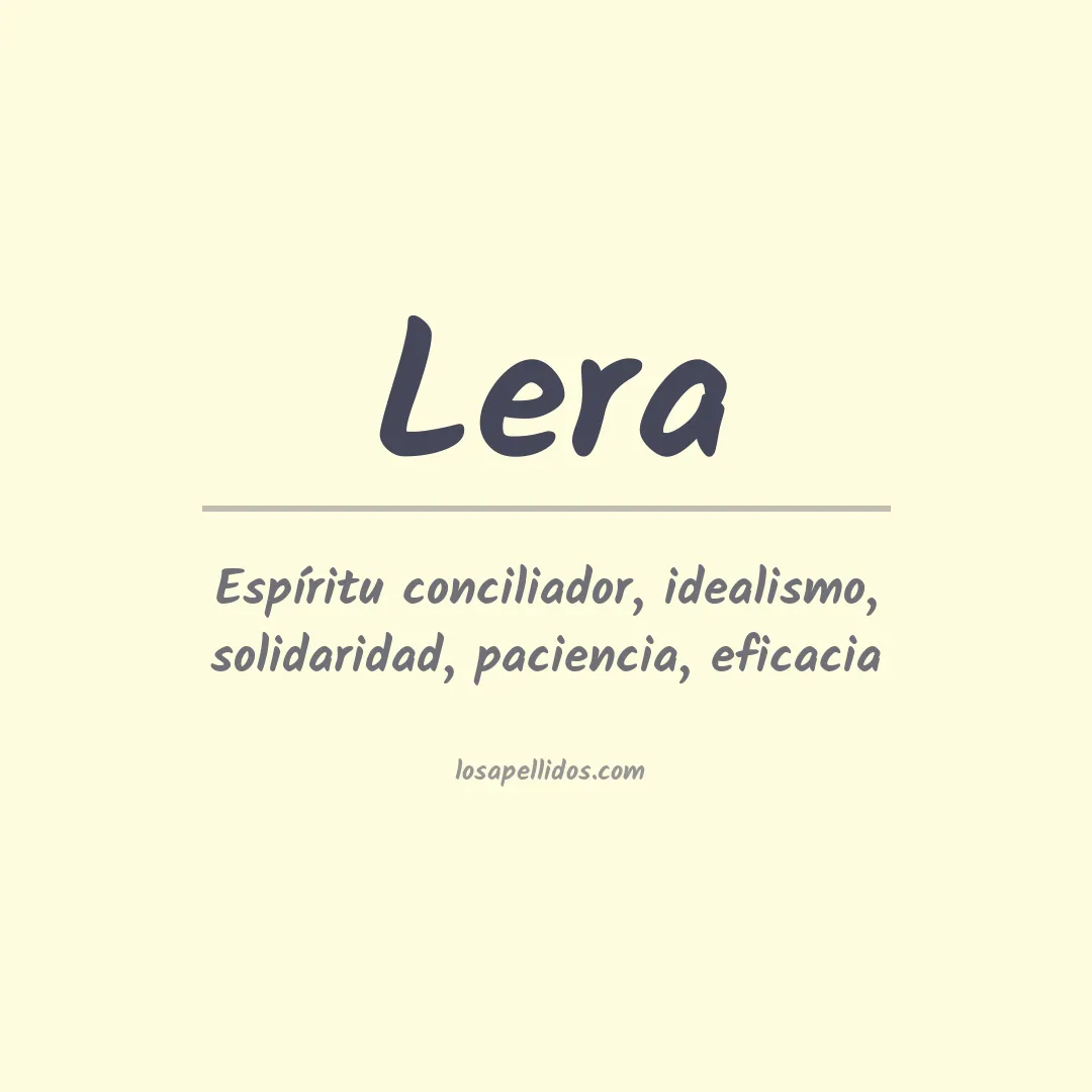Apellido Lera