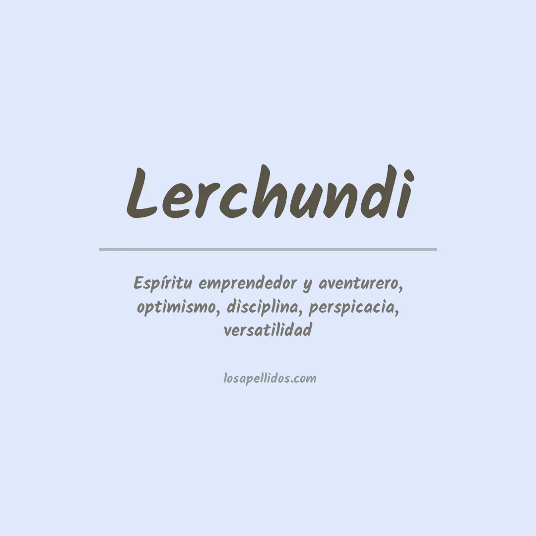 Apellido Lerchundi
