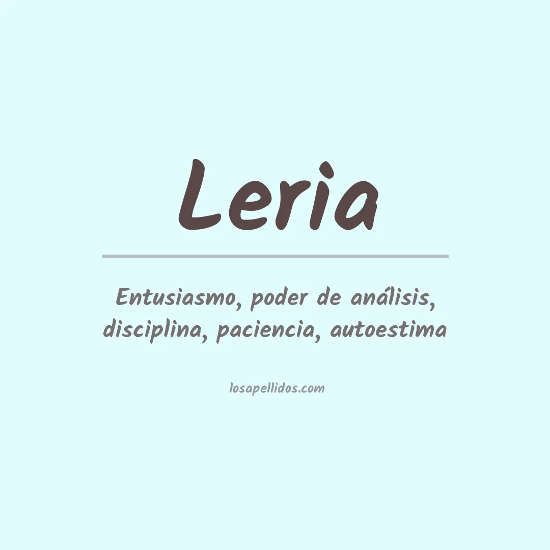 Apellido Leria