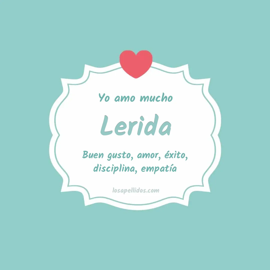 Yo amo mucho Lerida