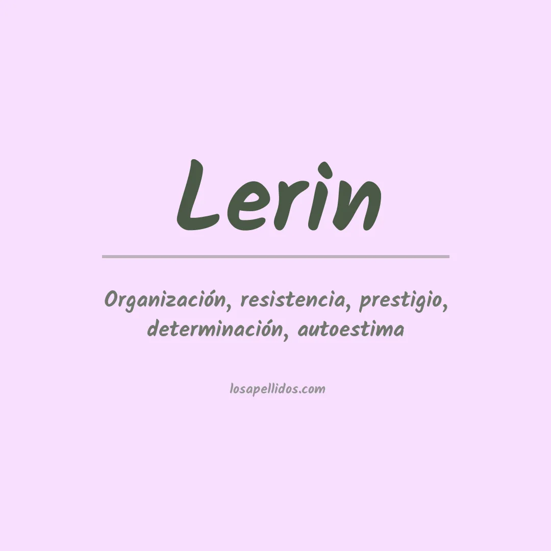 Apellido Lerin