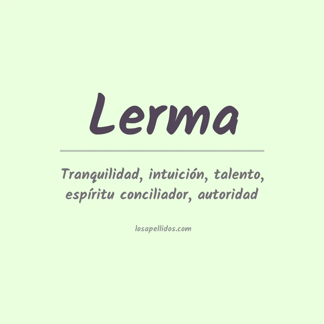 Apellido Lerma