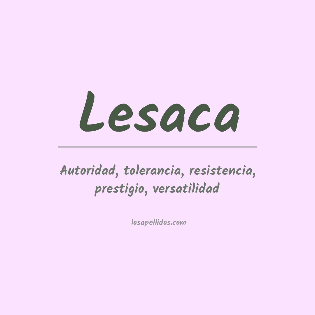 Apellido Lesaca