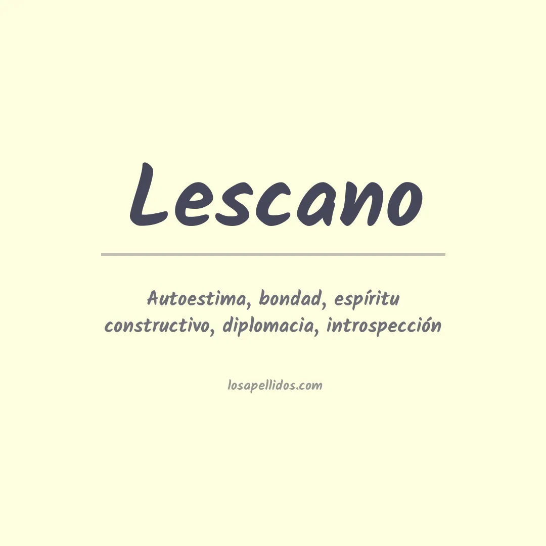 Apellido Lescano