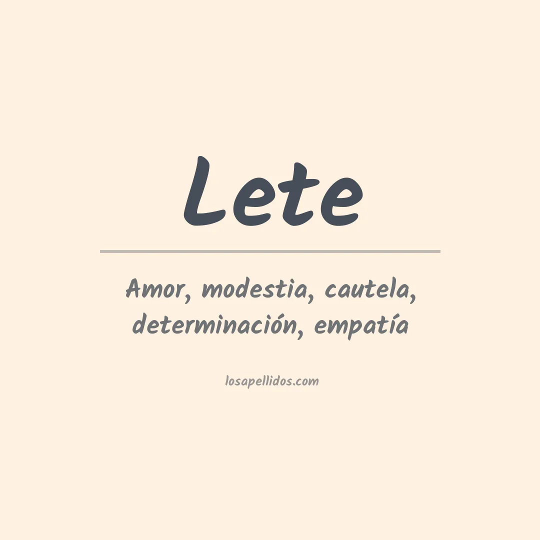 Apellido Lete