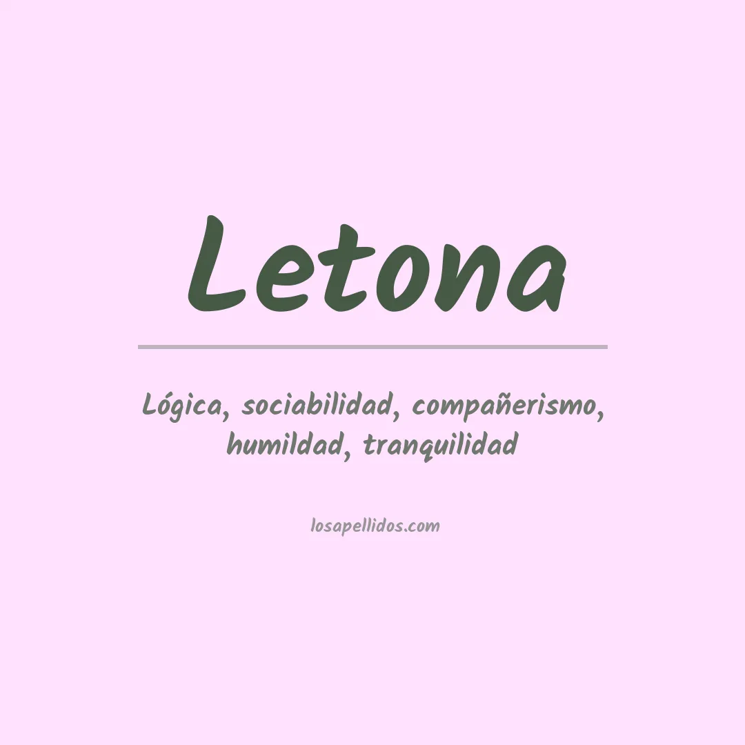 Apellido Letona