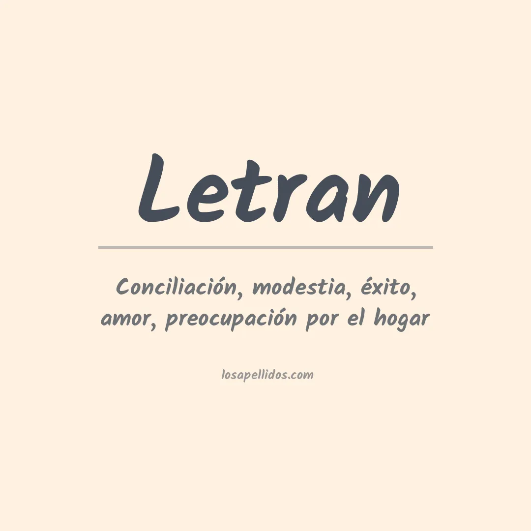 Apellido Letran