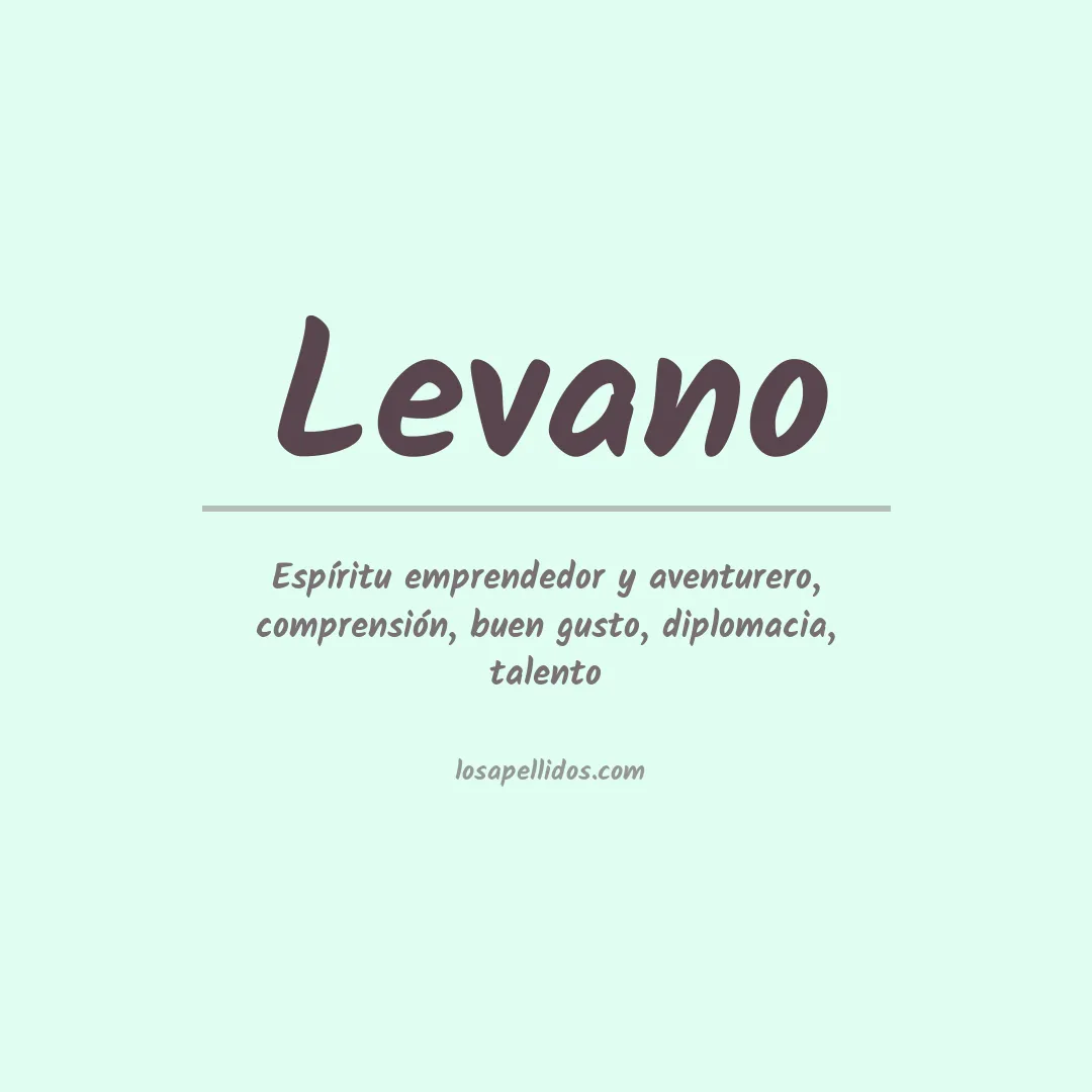 Apellido Levano