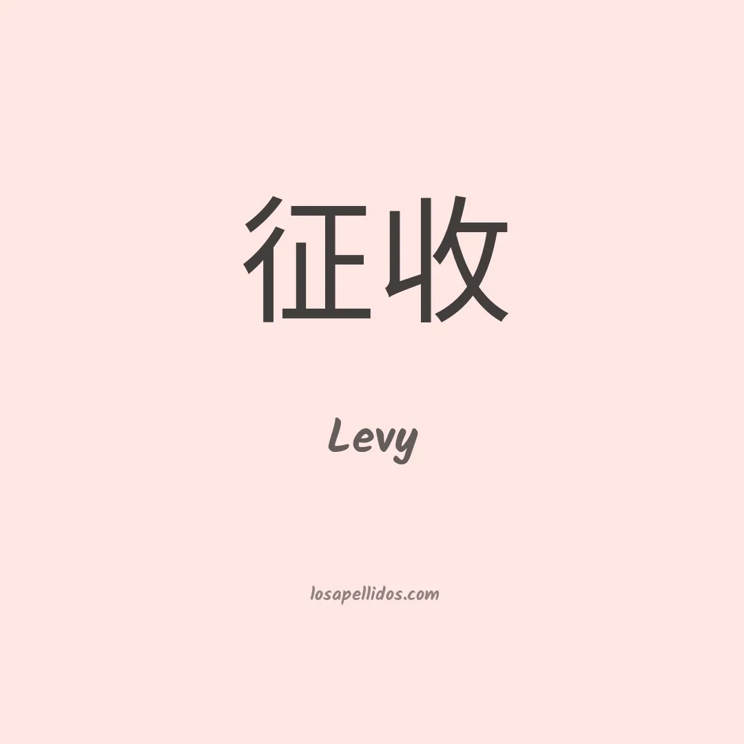 Levy en chino