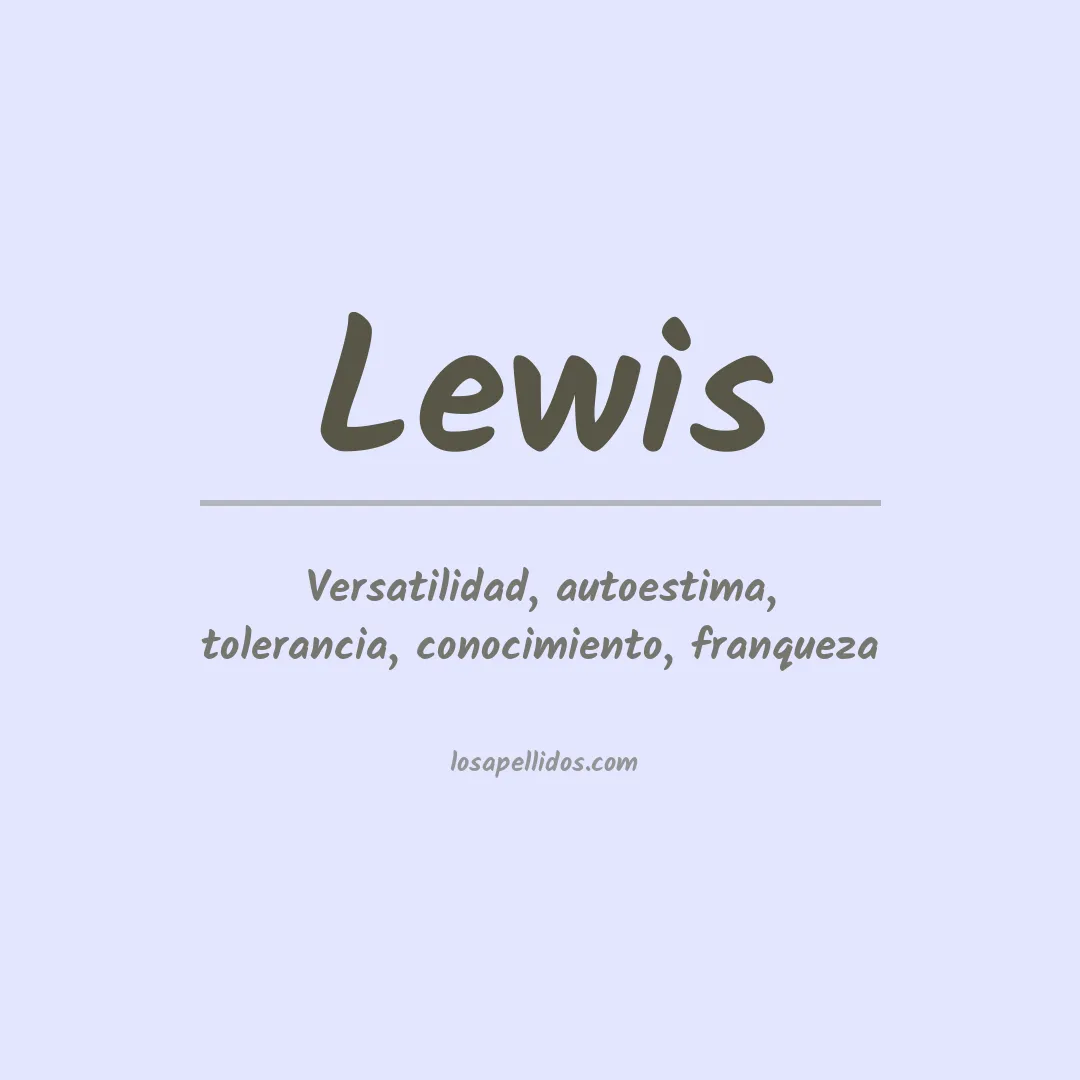 Apellido Lewis