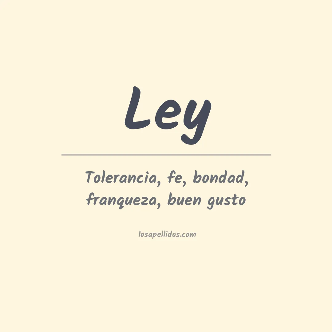 Apellido Ley