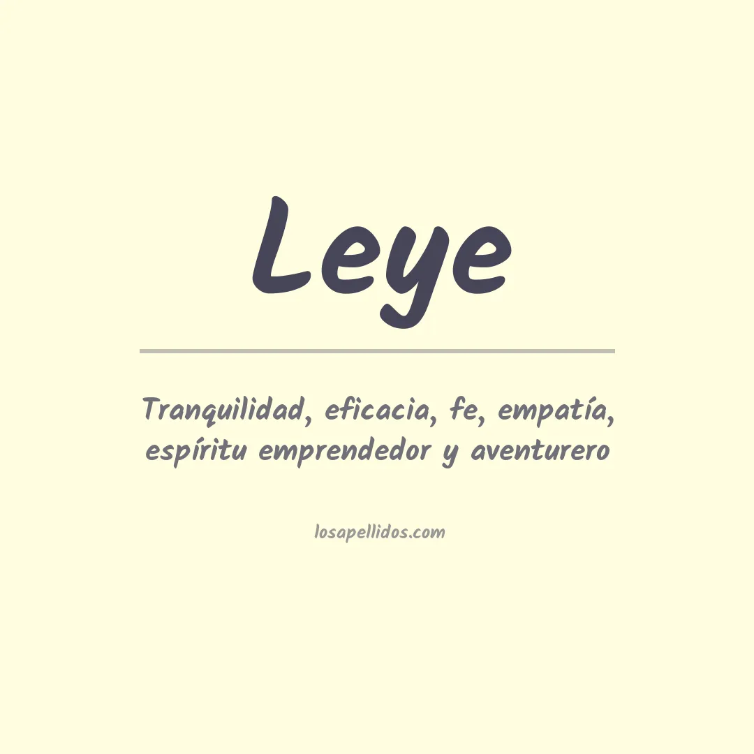 Apellido Leye