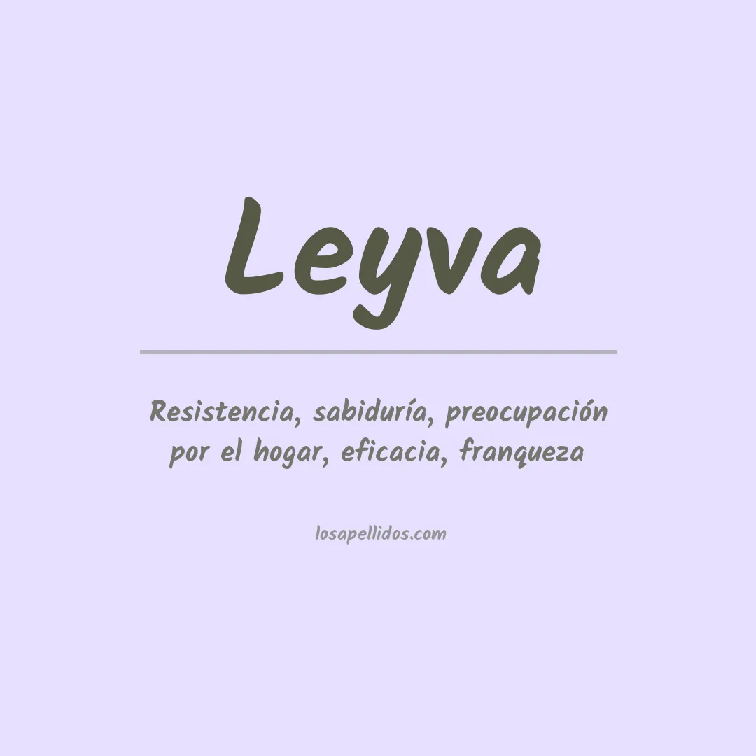 Apellido Leyva