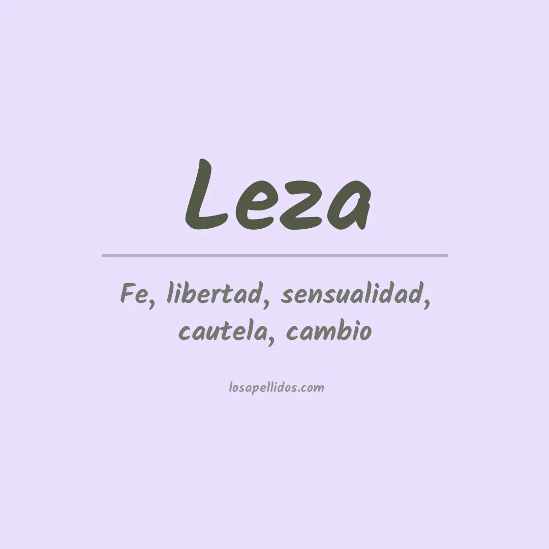 Apellido Leza