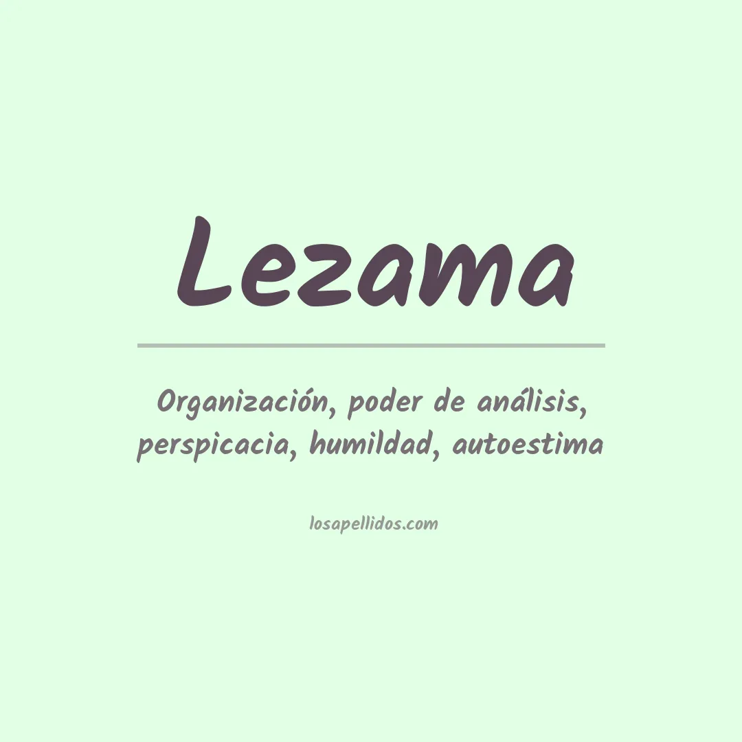 Apellido Lezama