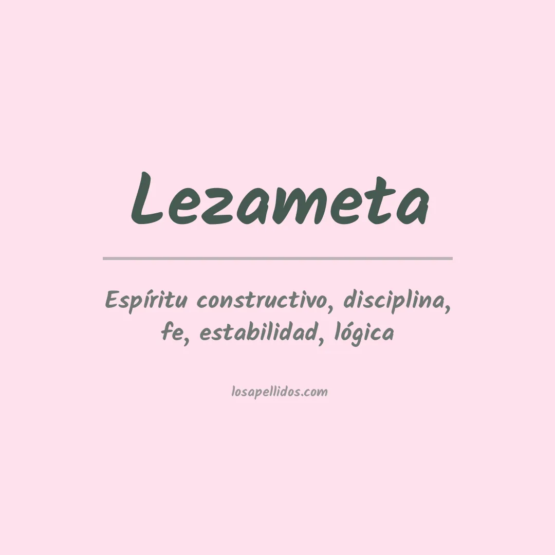 Apellido Lezameta