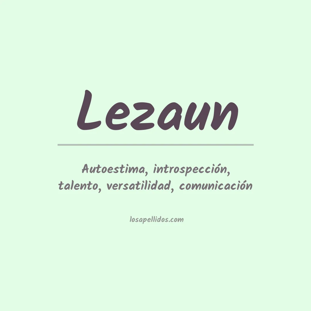 Apellido Lezaun