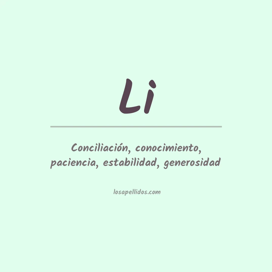 Apellido Li