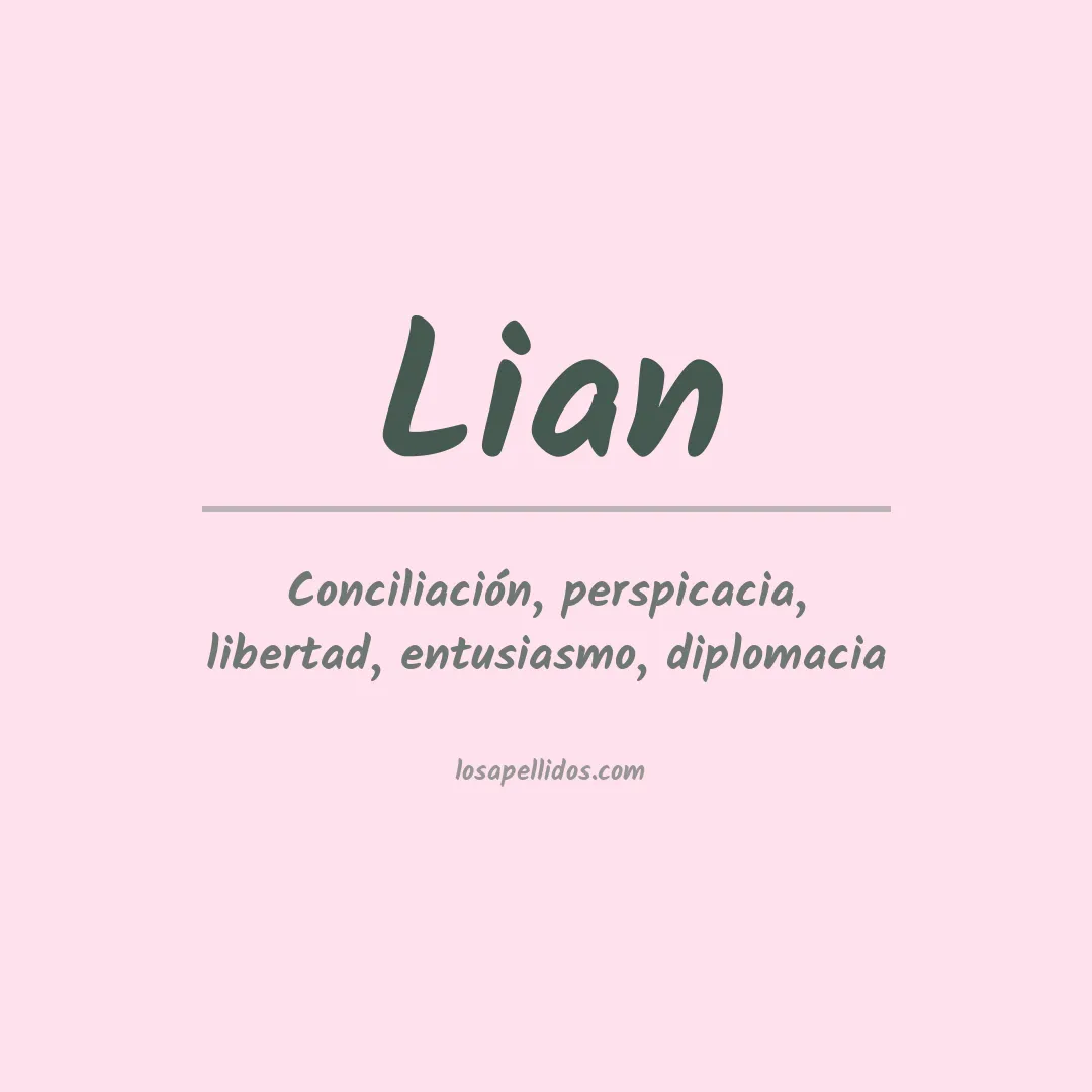 Apellido Lian