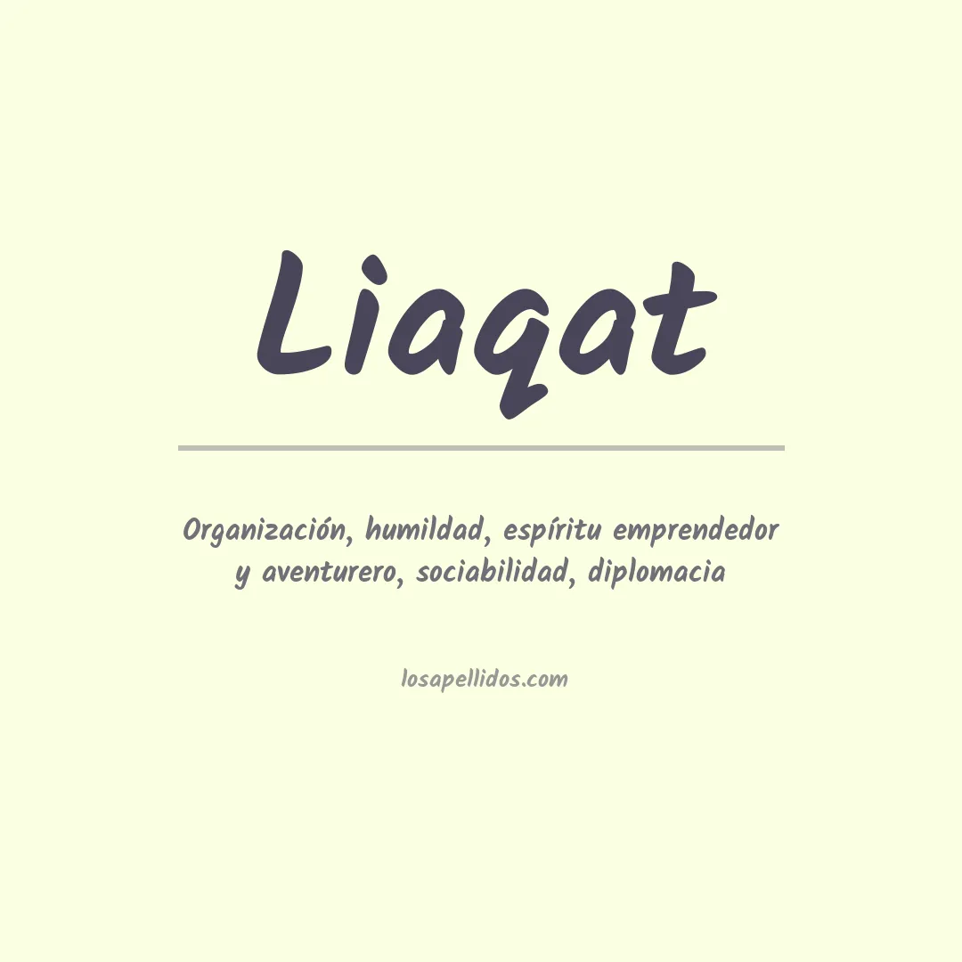 Apellido Liaqat