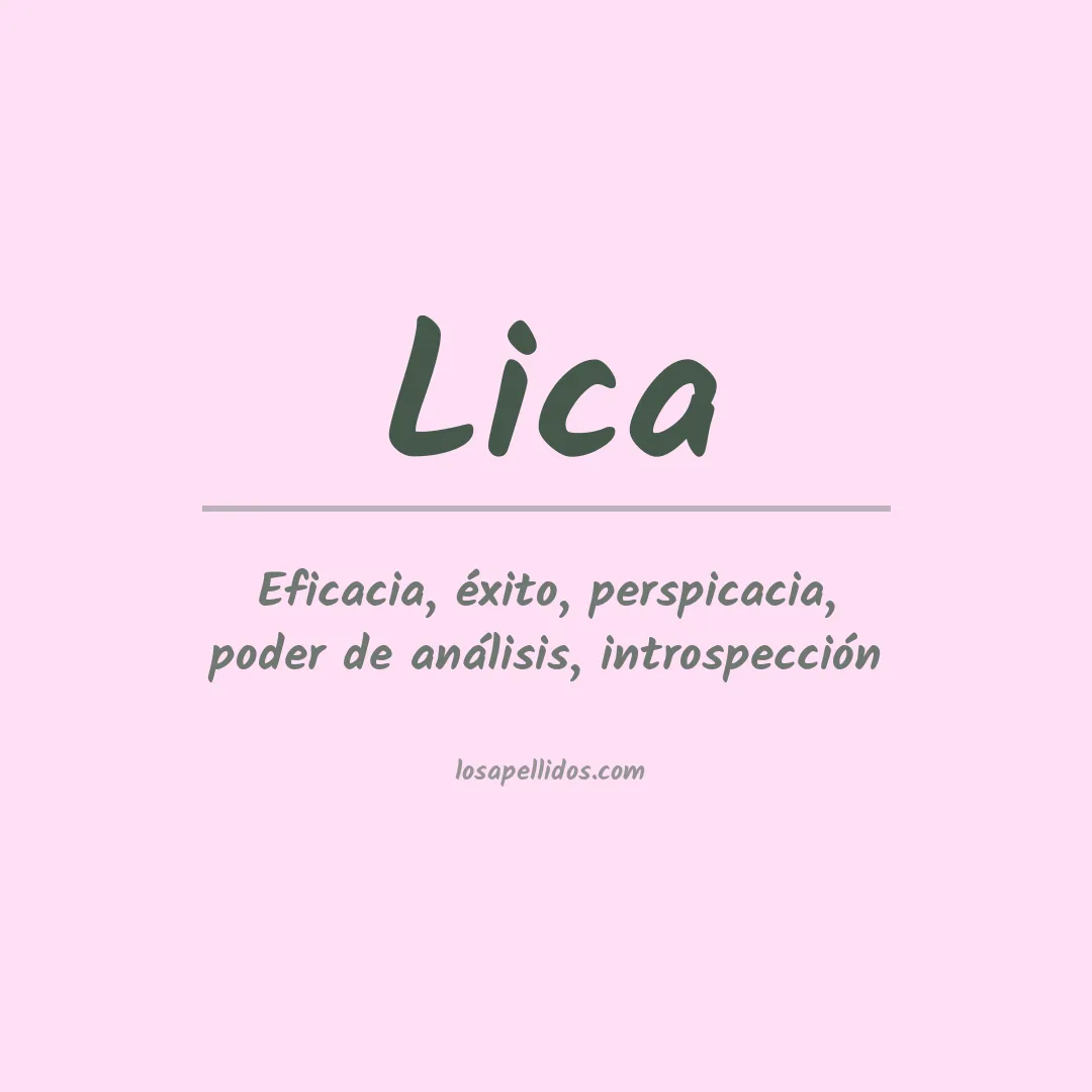 Apellido Lica