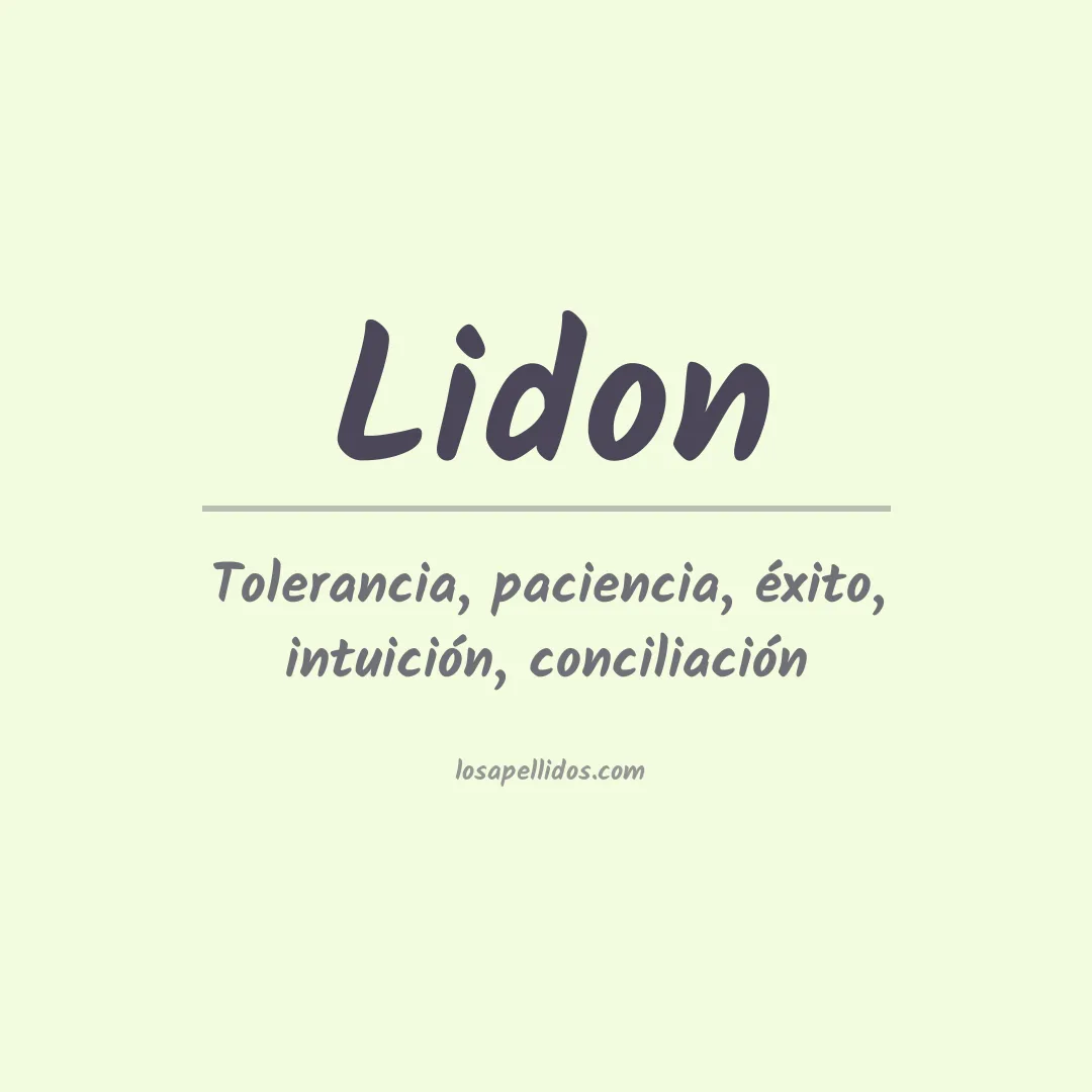 Apellido Lidon