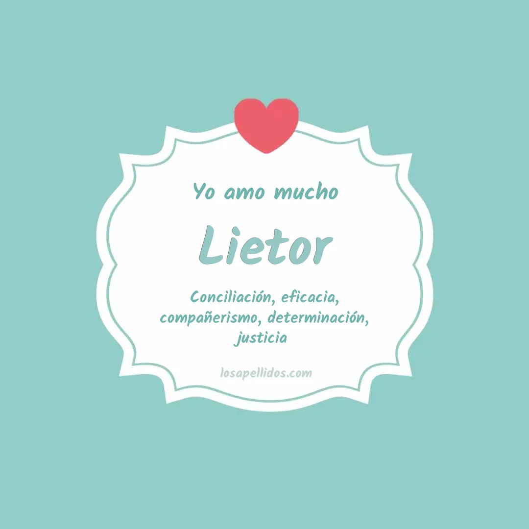 Yo amo mucho Lietor