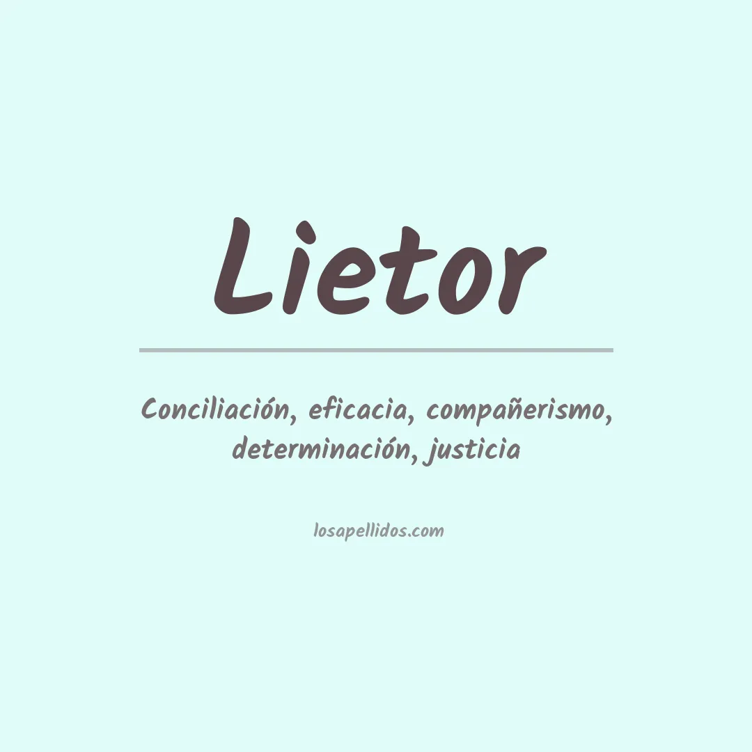 Apellido Lietor
