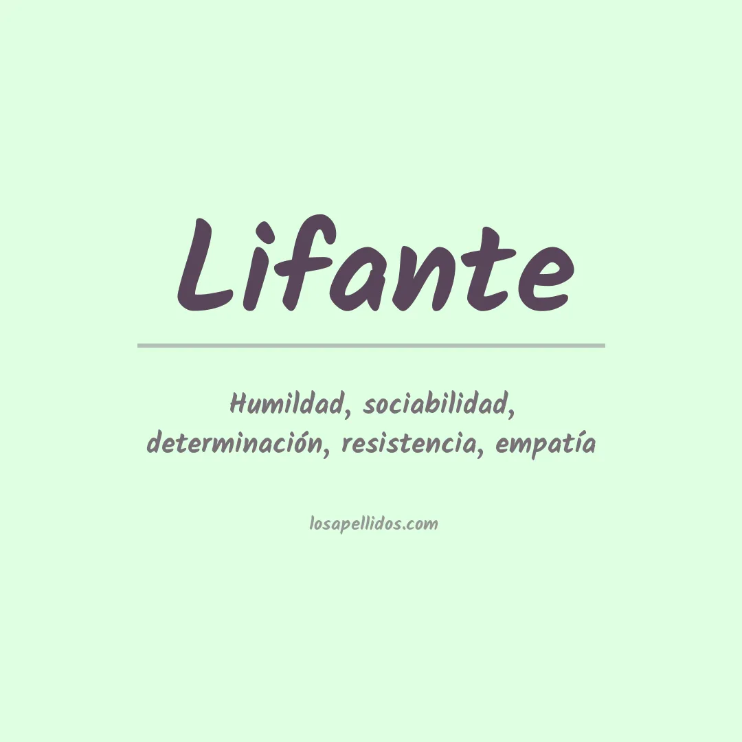 Apellido Lifante