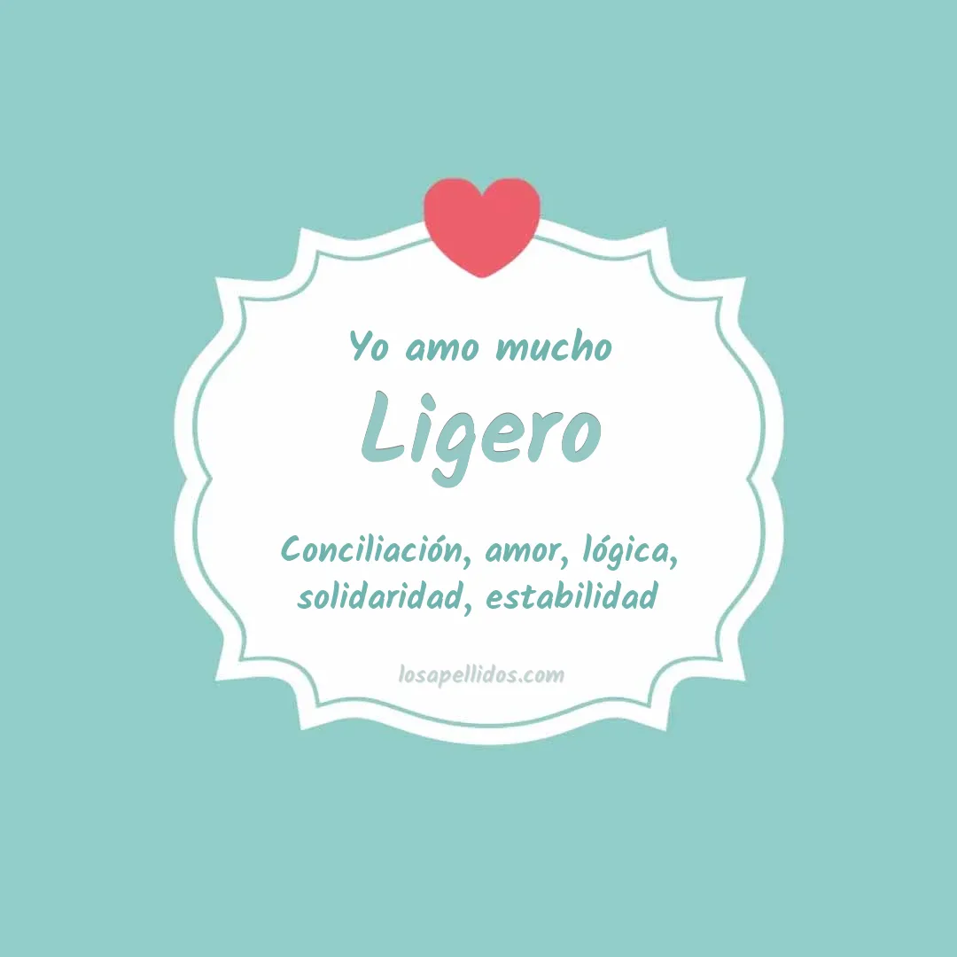 Yo amo mucho Ligero