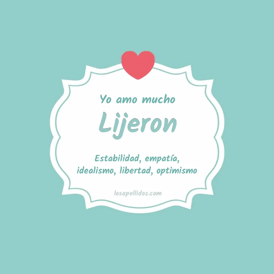 Yo amo mucho Lijeron