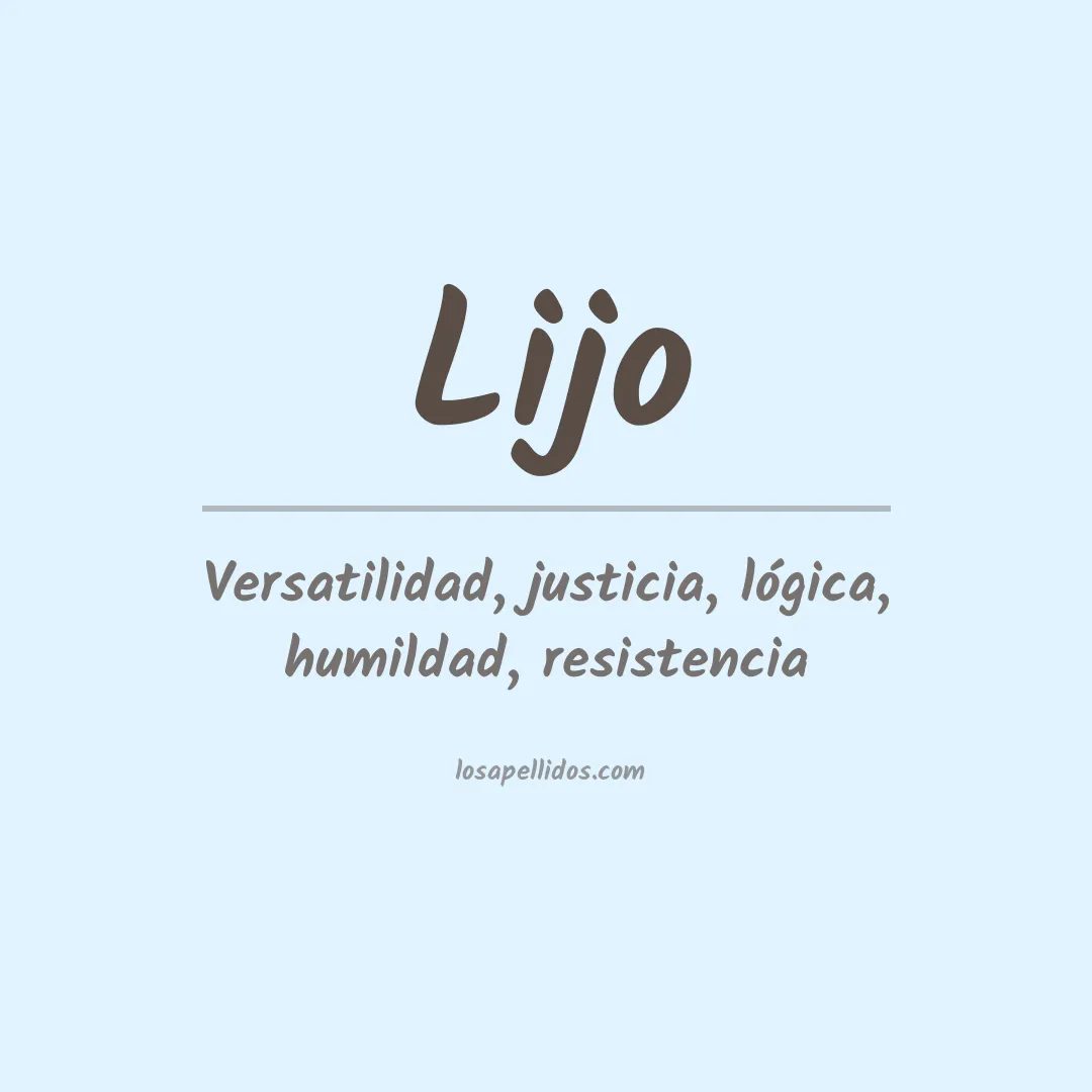 Apellido Lijo