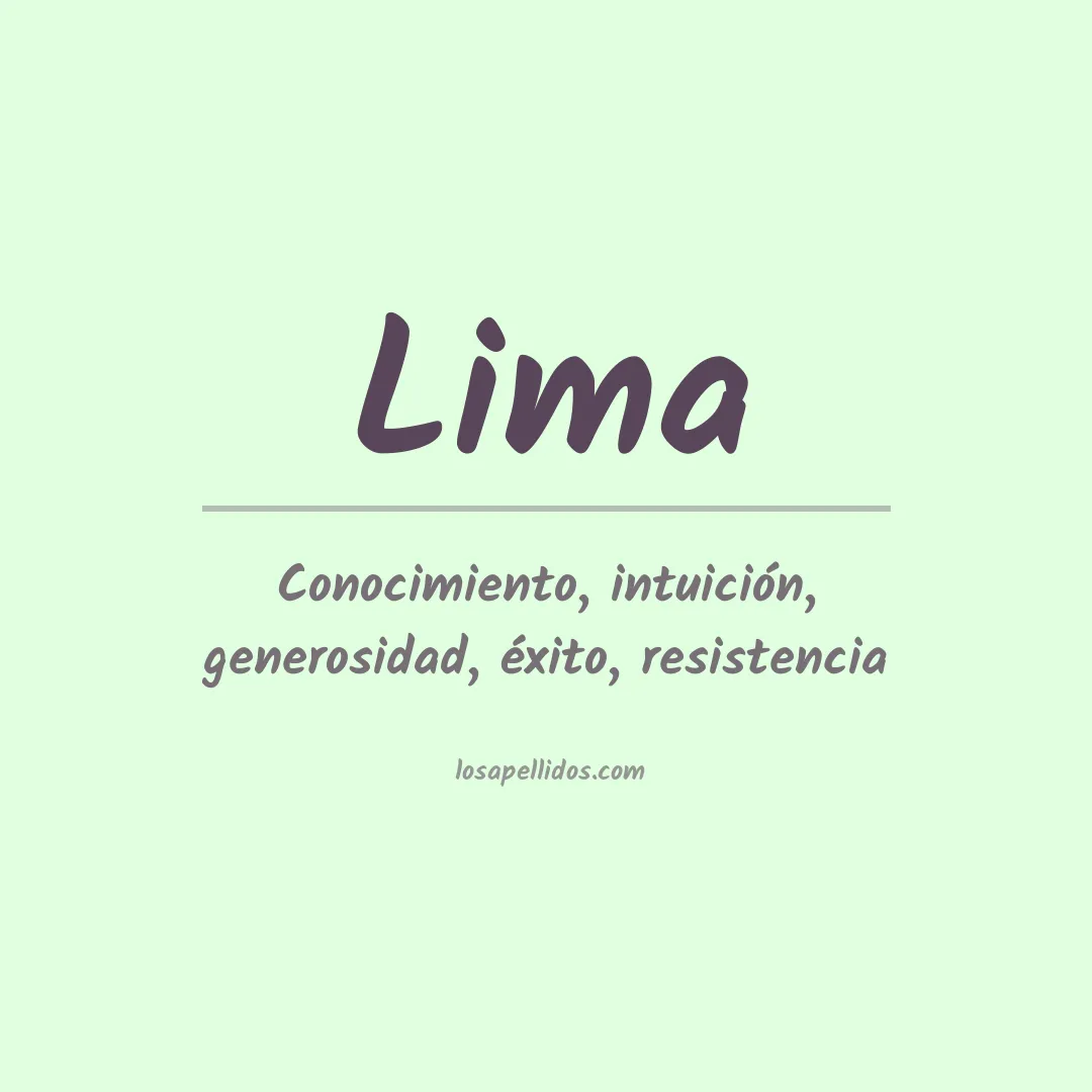 Apellido Lima