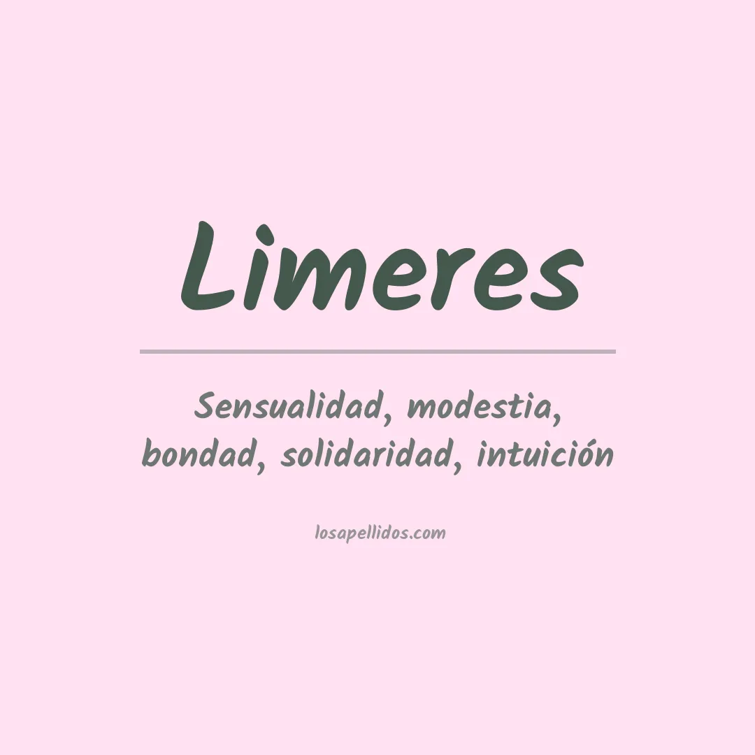 Significado del Apellido Limeres