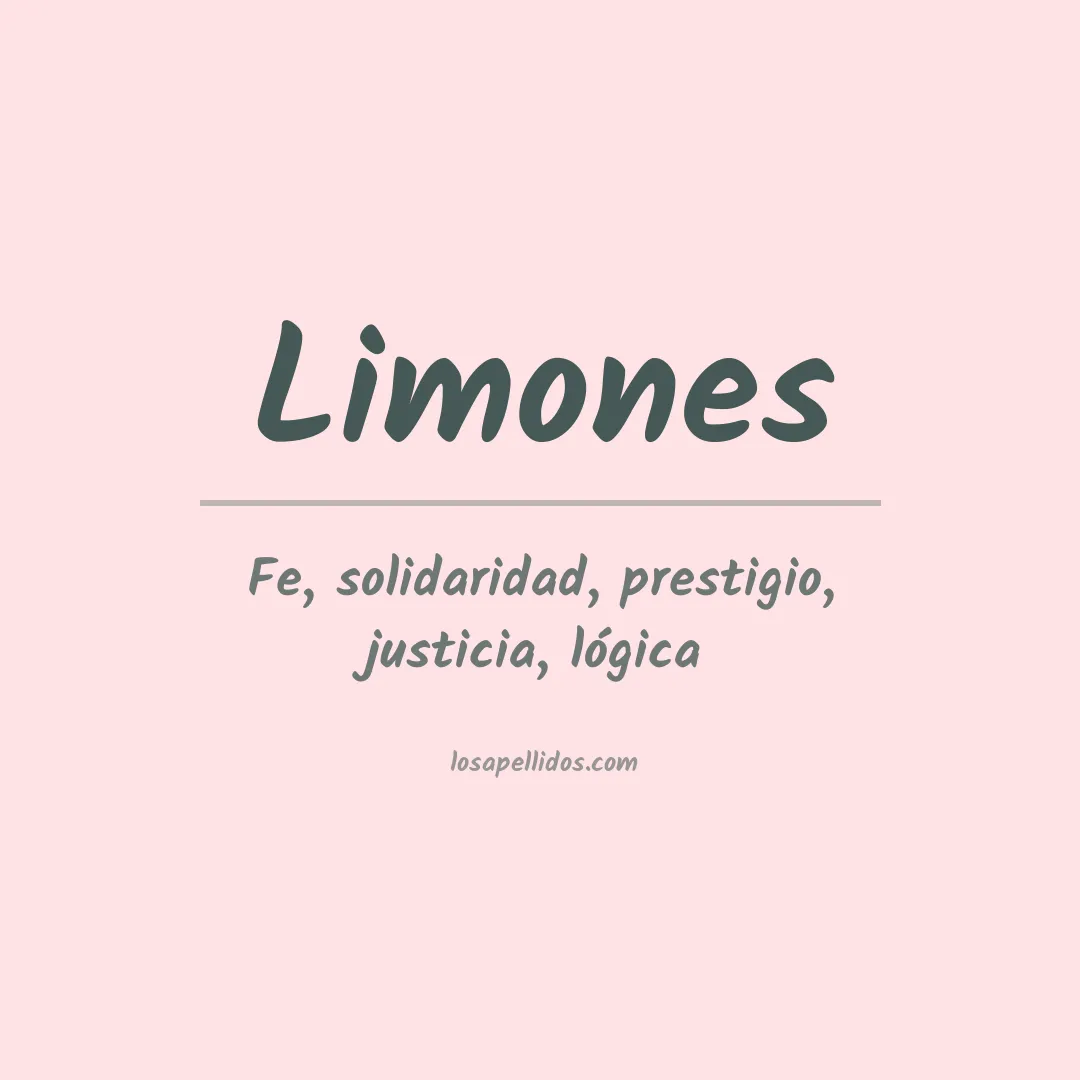 Apellido Limones