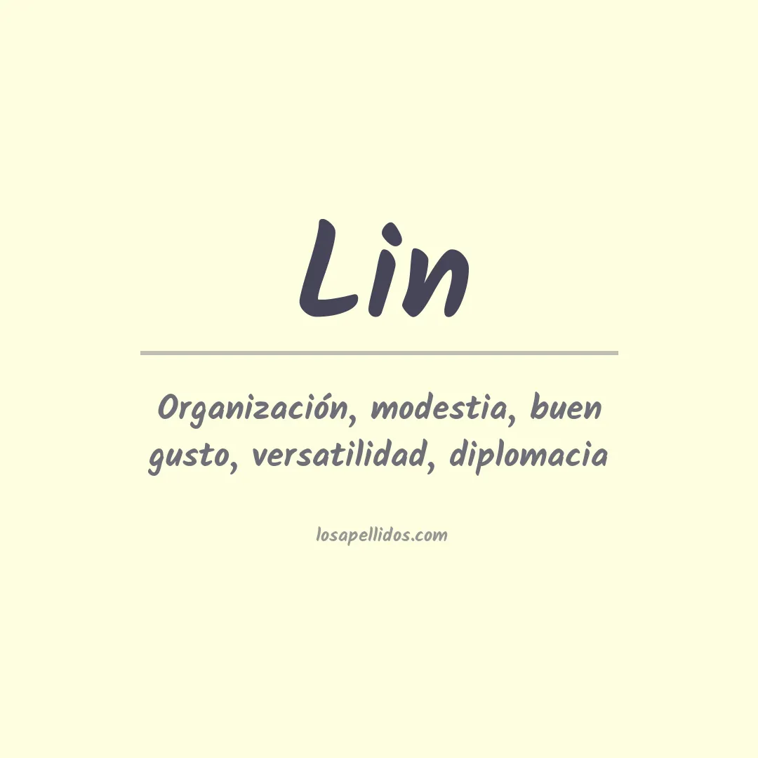 Apellido Lin