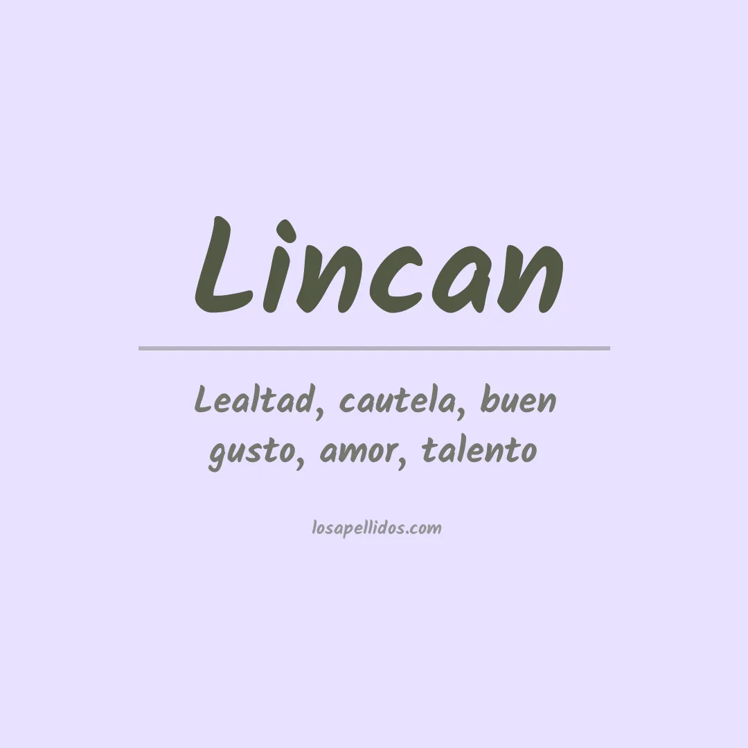 Apellido Lincan