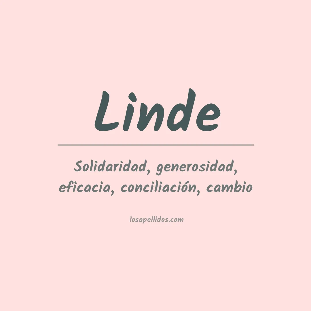 Apellido Linde