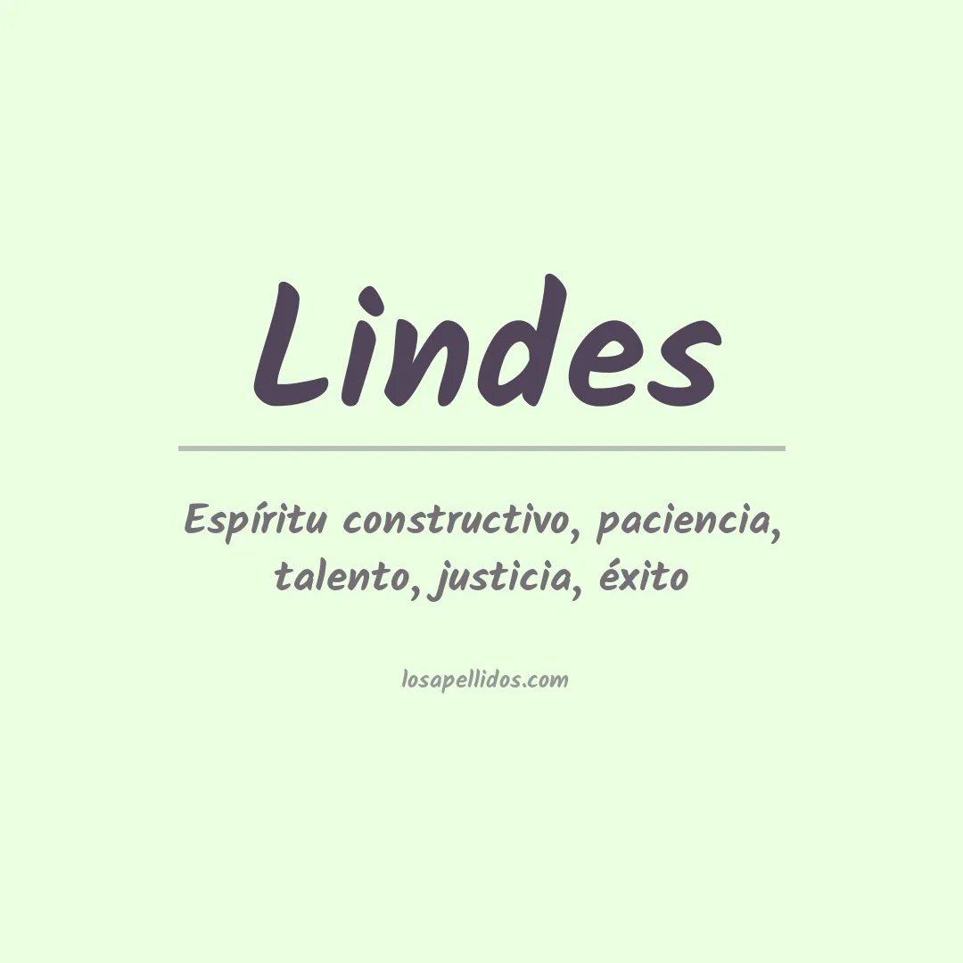 Apellido Lindes