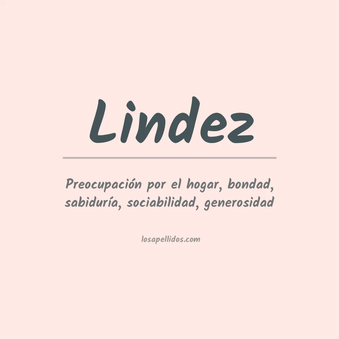 Significado del Apellido Lindez